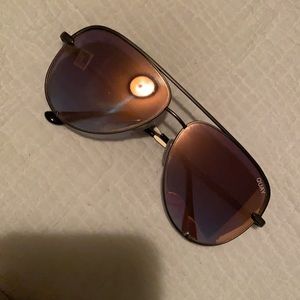 Gunmetal and pink high key sunglasses!